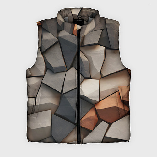 Мужской жилет Серые камни / 3D-Светло-серый – фото 1
