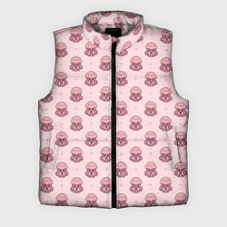 Мужской жилет Розовая медуза, цвет: 3D-светло-серый