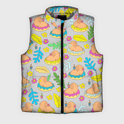 Мужской жилет Семья капибар на отдыхе