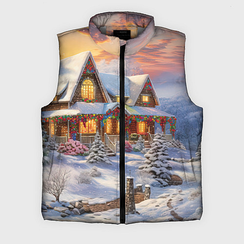 Мужской жилет Звездная полночь подарков / 3D-Светло-серый – фото 1