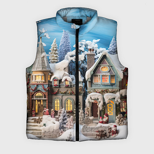 Мужской жилет Северное сияние торжества / 3D-Светло-серый – фото 1
