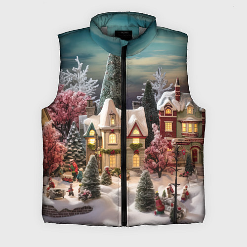 Мужской жилет Снежное сияние ночи / 3D-Светло-серый – фото 1