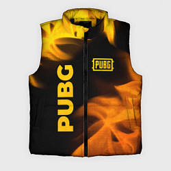 Мужской жилет PUBG - gold fire gradient, цвет: 3D-черный