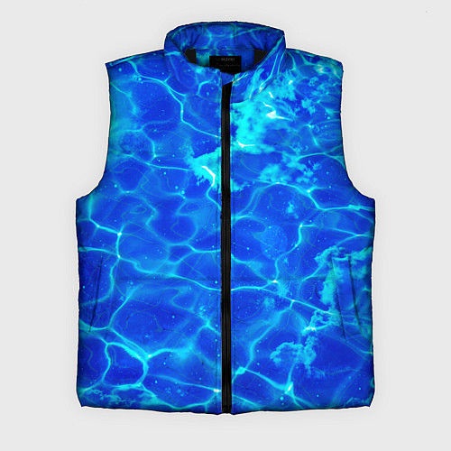 Мужской жилет Чистая вода океаны / 3D-Черный – фото 1
