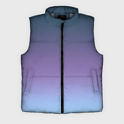 Мужской жилет Градиент синий фиолетовый голубой, цвет: 3D-светло-серый