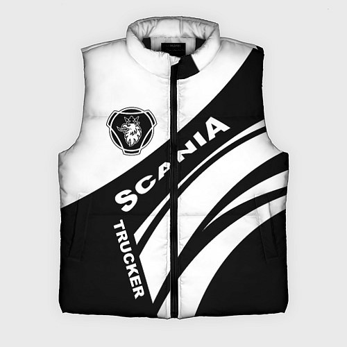 Мужской жилет Scania дальнобойщик / 3D-Черный – фото 1