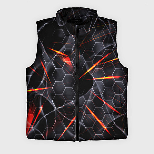 Мужской жилет Черные узоры паттерны / 3D-Черный – фото 1