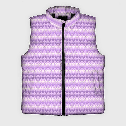 Мужской жилет Геометрический узор с сердцами / 3D-Черный – фото 1