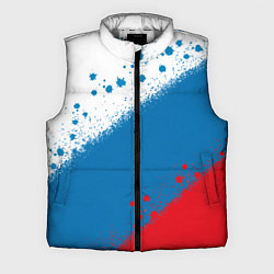 Мужской жилет Российский триколор, цвет: 3D-светло-серый