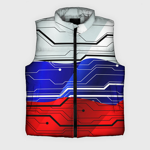 Мужской жилет Символика: русский хакер / 3D-Светло-серый – фото 1