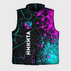 Мужской жилет Никита и неоновый герб России по-вертикали