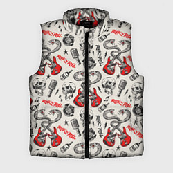 Мужской жилет Музыкальный рокенрольный узор