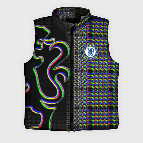 Мужской жилет Chelsea fc glitch / 3D-Светло-серый – фото 1
