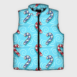 Мужской жилет Новогодний леденец трость