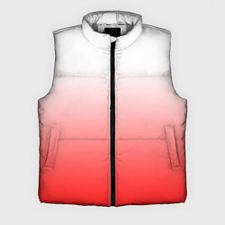 Мужской жилет Градиент бело-красный