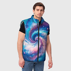 Мужской жилет Галактический тай-дай, цвет: 3D-светло-серый — фото 2