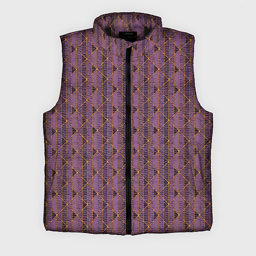 Мужской жилет Паттерн тёмно-розовый / 3D-Черный – фото 1