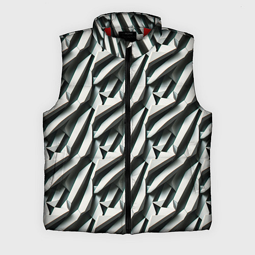 Мужской жилет Вертикальные полосы / 3D-Красный – фото 1