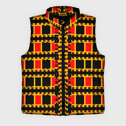 Мужской жилет Королевские квадраты / 3D-Черный – фото 1