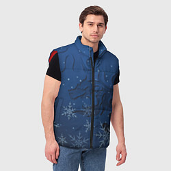 Мужской жилет Ледяной дракон 2024, цвет: 3D-красный — фото 2