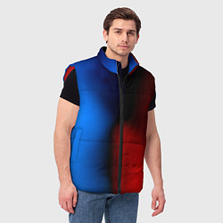 Мужской жилет Неоновый градиент краски, цвет: 3D-красный — фото 2
