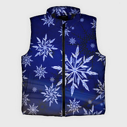 Мужской жилет Зима и снежинки