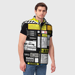 Мужской жилет Инженерные знаки, цвет: 3D-светло-серый — фото 2