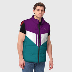 Мужской жилет FIRM темная сирень и бирюза, цвет: 3D-красный — фото 2
