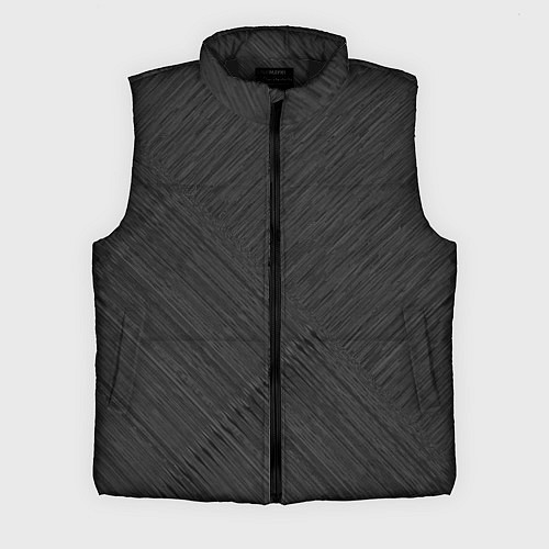 Мужской жилет Чёрный полосатая текстура / 3D-Черный – фото 1