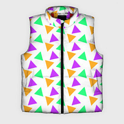 Мужской жилет Яркие треугольники, цвет: 3D-красный