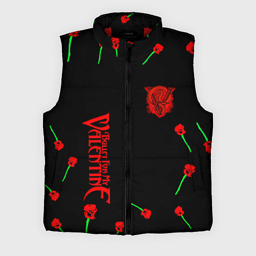 Мужской жилет Bullet for my valentine band rock / 3D-Красный – фото 1