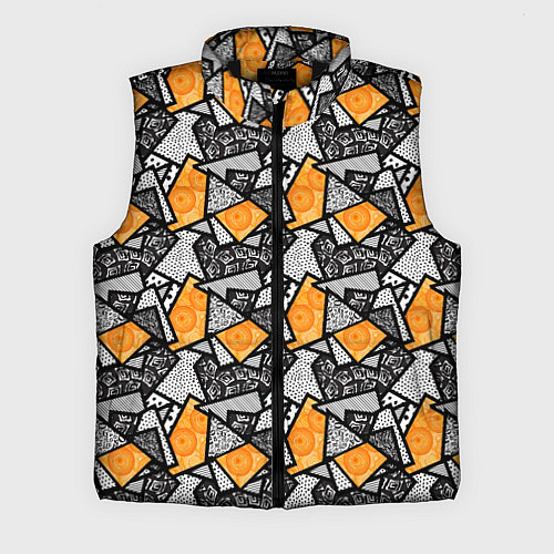 Мужской жилет Colored shards / 3D-Черный – фото 1