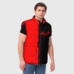 Мужской жилет Алиса рок группа краски альбом, цвет: 3D-красный — фото 2