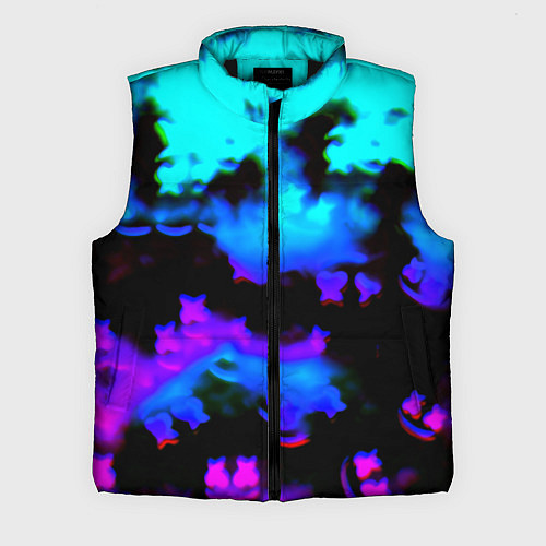 Мужской жилет Marshmello neon space / 3D-Черный – фото 1