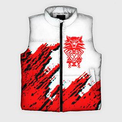 Мужской жилет Ведьмак геральт красные краски лого волк