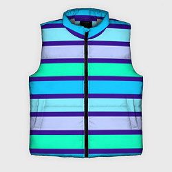 Мужской жилет Неоновые в синюю полоску