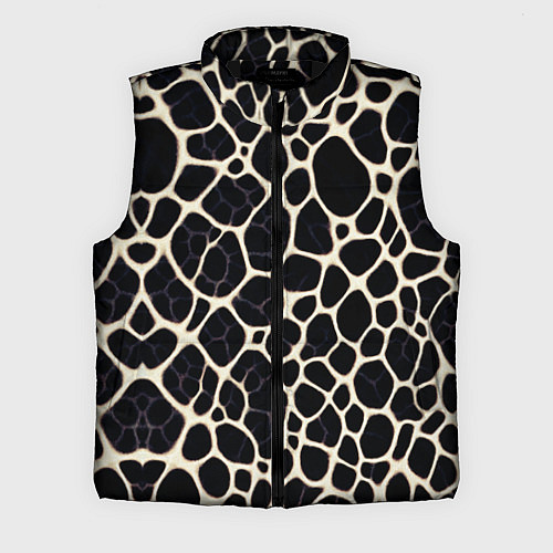 Мужской жилет Патерн клеточной паутины / 3D-Черный – фото 1