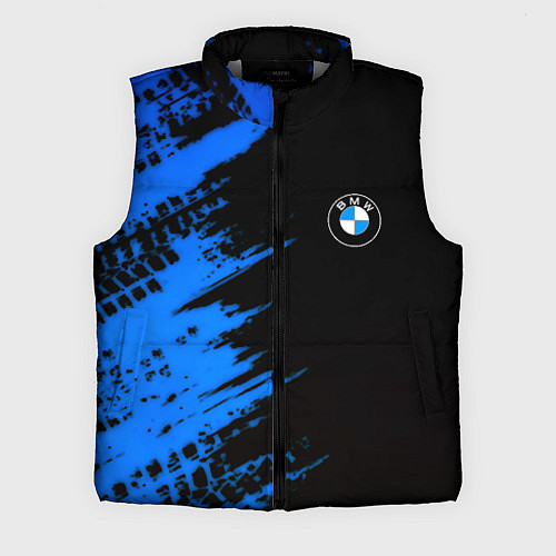 Мужской жилет BMW краски синие / 3D-Светло-серый – фото 1