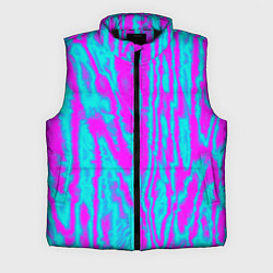 Мужской жилет Абстрактные полосы неоновый, цвет: 3D-черный