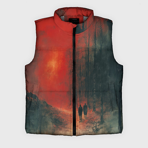 Мужской жилет Двое в пути / 3D-Светло-серый – фото 1