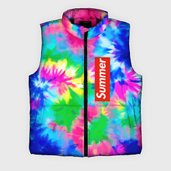 Мужской жилет Color abstraction - summer, цвет: 3D-черный