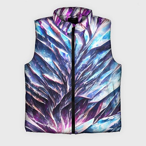 Мужской жилет Синий драгоценный камень / 3D-Светло-серый – фото 1