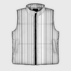 Мужской жилет Полосатая рябь белый