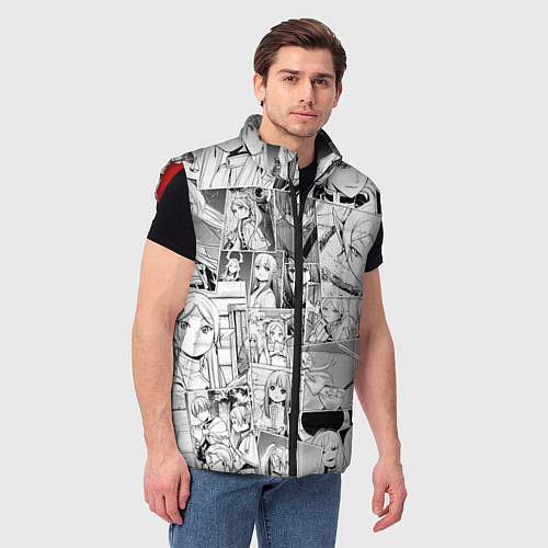 Мужской жилет Провожающая в последний путь Фрирен узор / 3D-Красный – фото 3