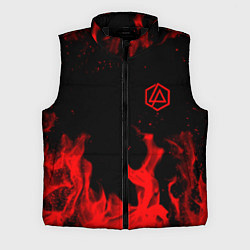 Мужской жилет Linkin Park красный огонь лого