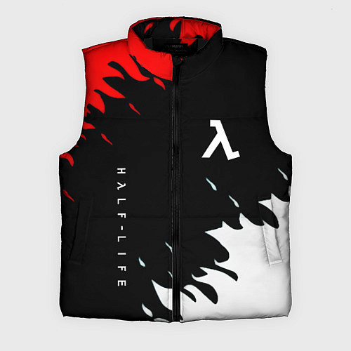 Мужской жилет Half life текстура огонь / 3D-Черный – фото 1