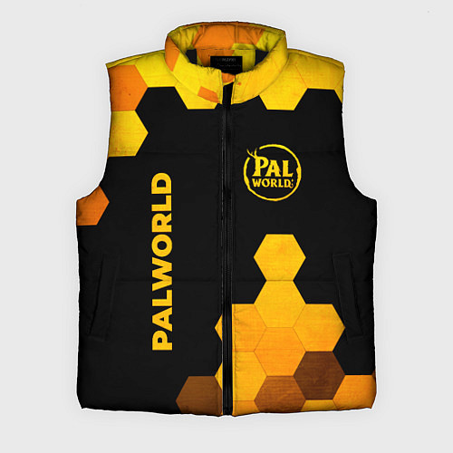 Мужской жилет Palworld - gold gradient вертикально / 3D-Черный – фото 1