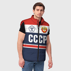 Мужской жилет СССР - Союз Советских Социалистических Республик, цвет: 3D-красный — фото 2