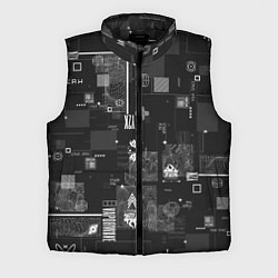 Мужской жилет Y2k aesthetics print, цвет: 3D-черный