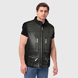 Мужской жилет Terminator first - leather jacket, цвет: 3D-черный — фото 2
